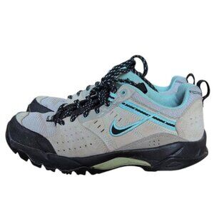 Nike ACG Salbolier Suede Hiking Shoes Gray/Sky Blue 380587-007 Lace up Sneakers